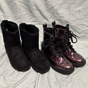 Girl’s Purple Lace-Up Boots Thereabouts